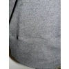 Melanżowy kobiecy sweter OVERSIZE ze ściągaczami - grafitowy